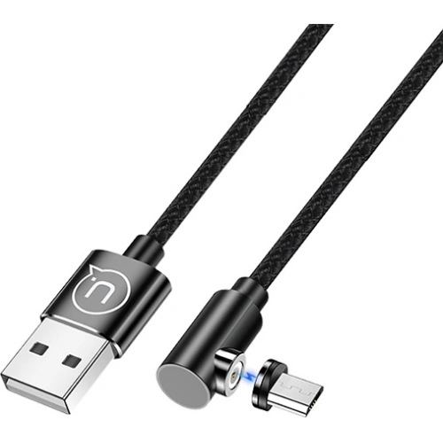 Kabel kątowy magnetyczny USAMS U54 1m microUSB czarny/black SJ446USB01