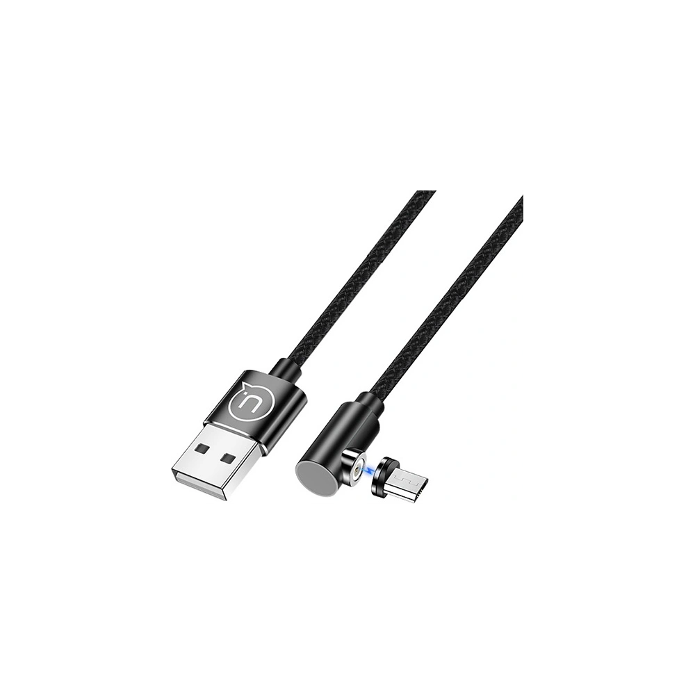 Hurtownia GSM - Kabel kątowy magnetyczny USAMS U54 1m microUSB czarny/black SJ446USB01 - USA218BLK - {ean13} - Hurt