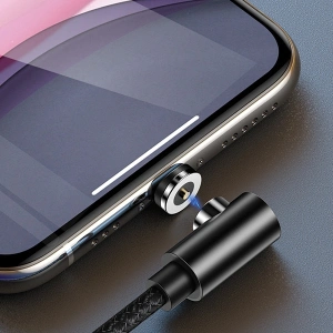 Wholesale USAMS Magnetic Angle Cable U54 1m microUSB black SJ446USB01 (US-SJ446) - USA218BLK - {ean13} - Hurt