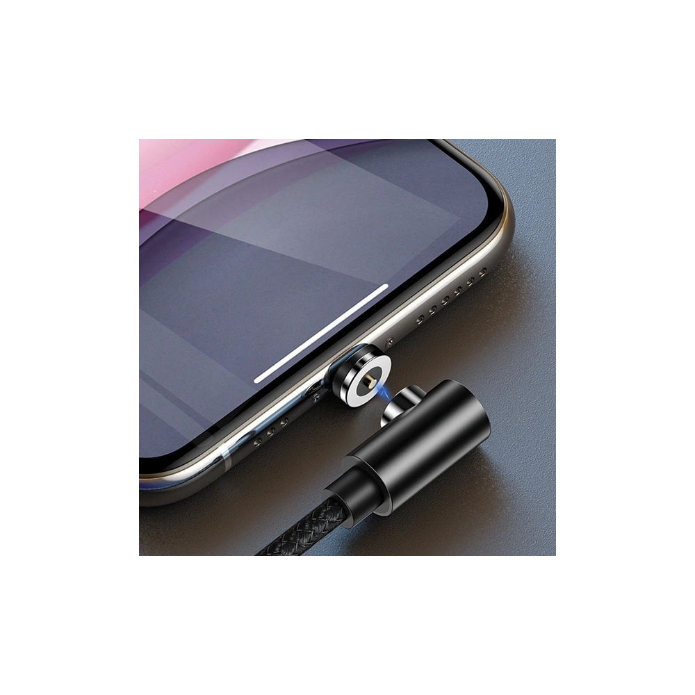 Hurtownia GSM - Kabel kątowy magnetyczny USAMS U54 1m microUSB czarny/black SJ446USB01 - USA218BLK - {ean13} - Hurt