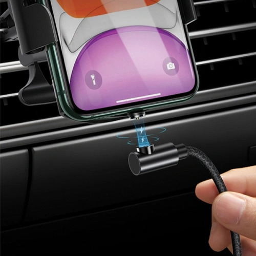 Kabel kątowy magnetyczny USAMS U54 1m microUSB czarny/black SJ446USB01