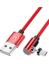 Kabel kątowy magnetyczny USAMS U54 1m microUSB czerwony/red SJ446USB02