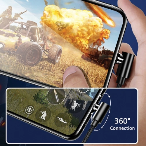 Kabel kątowy magnetyczny USAMS U54 1m microUSB czerwony/red SJ446USB02