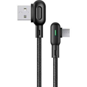 Wholesale USAMS Angle Cable U57 MicroUSB 1,2m 2A black SJ458USB01 (US-SJ458) - USA222BLK - {ean13} - Hurt