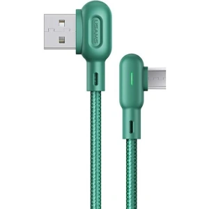 Wholesale USAMS Angle Cable U57 MicroUSB 1,2m 2A green SJ458USB02 (US-SJ458) - USA223GRN - {ean13} - Hurt