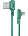 Úhlový kabel USAMS U57 MicroUSB 1,2m 2A zelený/green SJ458USB02