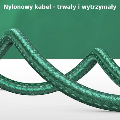 Kabel kątowy USAMS U57 MicroUSB 1,2m 2A zielony/green SJ458USB02