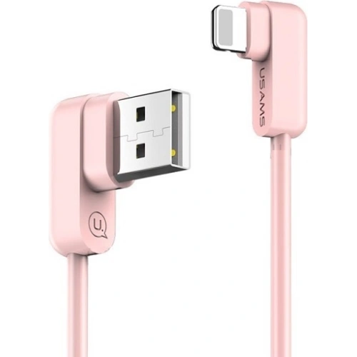 Kabel kątowy USAMS U-flow Lightning 1,2m 2A różowy/pink IPUSBCY03