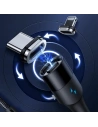 Hurtownia GSM - Kabel magnetyczny USAMS U66 USB-C na USB-C/ lightning 60W PD Fast Charge 2.0m pleciony czarny/black SJ507USBXX01 - USA228BLK - {ean13} - Hurt