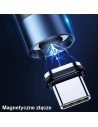 Hurtownia GSM - Kabel magnetický USAMS U66 USB-C na USB-C/ lightning 60W PD Fast Charge 2.0m pletený černý/black SJ507USBXX01 - USA228BLK - {ean13} - Hurt