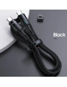 Hurtownia GSM - Kabel magnetyczny USAMS U66 USB-C na USB-C/ lightning 60W PD Fast Charge 2.0m pleciony czarny/black SJ507USBXX01 - USA228BLK - {ean13} - Hurt