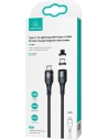 Hurtownia GSM - Kabel magnetyczny USAMS U66 USB-C na USB-C/ lightning 60W PD Fast Charge 2.0m pleciony czarny/black SJ507USBXX01 - USA228BLK - {ean13} - Hurt