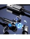 Wholesale USAMS Magnetic Nylon Cable U59 Lightning 2.1A Fast Charge 1m black SJ472USB01 (US-SJ472) - USA237BLK - {ean13} - Hurt