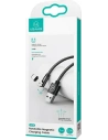 USAMS Magnetic Nylon Cable U59 microUSB 2.1A Fast Charge 1m black SJ474USB01 (US-SJ474)