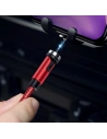 Hurtownia GSM - Magnetický kabel USAMS U59 microUSB 2.1A rychlé nabíjení 1m pletený červený/red SJ474USB02 nastavitelný úhel - USA240RED - {ean13} - Hurt