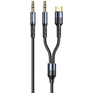 Hurtownia GSM - Kabel pleciony USAMS 2w1 1,2m Fast Charge (USB-C/Jack 3,5mm na Jack 3,5mm) SJ555YP01 - USA254 - {ean13} - Hurt