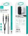 Hurtownia GSM - Kabel pleciony USAMS 2w1 1,2m Fast Charge (USB-C/Jack 3,5mm na Jack 3,5mm) SJ555YP01 - USA254 - {ean13} - Hurt