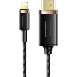 Hurtownia GSM - Kabel pleciony USAMS Lightning - HDMI U70 2.0m czarny/black SJ509HD01 - USA256BLK - {ean13} - Hurt
