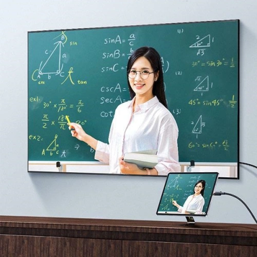 Kabel pleciony USAMS Lightning - HDMI U70 2.0m czarny/black SJ509HD01