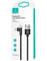 Hurtownia GSM - Kabel pleciony USAMS obrotowy U60 2A Lightning czarny/black 1m SJ476USB01 - USA257BLK - {ean13} - Hurt