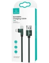 Wholesale USAMS Nylon Cable Rotatable U60 2A Lightning green 1m SJ476USB02 (US-SJ476) - USA258GRN - {ean13} - Hurt