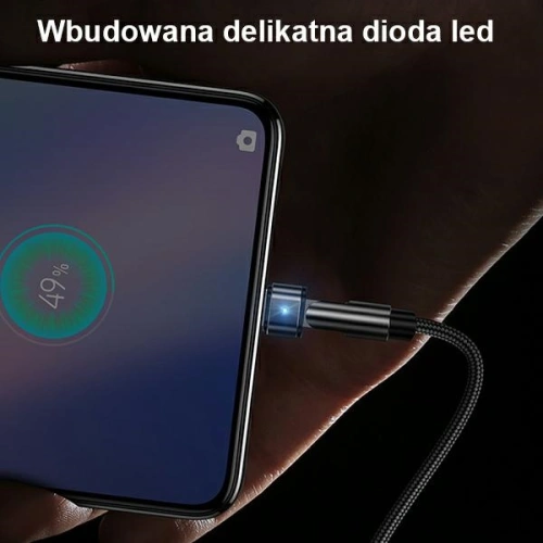 Kabel pleciony USAMS obrotowy U60 2A microUSB zielony/green 1m SJ478USB02