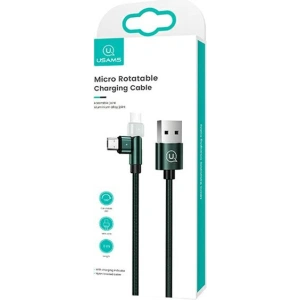 Wholesale USAMS Nylon Cable Rotatable U60 2A microUSB green 1m SJ478USB02 (US-SJ478) - USA260GRN - {ean13} - Hurt