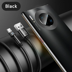 Hurtownia GSM - Kabel pleciony USAMS obrotowy U60 2A USB-C czarny/black 1m SJ477USB01 - USA261BLK - {ean13} - Hurt