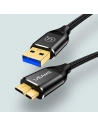 Wholesale USAMS Nylon Cable U19 USB 3.0 microUSB B to external drive 1m black SJ272USB01 (US-SJ272) - USA264BLK - {ean13} - Hurt