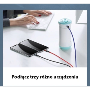 Hurtownia GSM - Kabel pleciony USAMS U26 3w1 0.35m 2A Fast Charge (lightning/microUSB/USB-C) SJ410USB01 - USA265 - {ean13} - Hurt