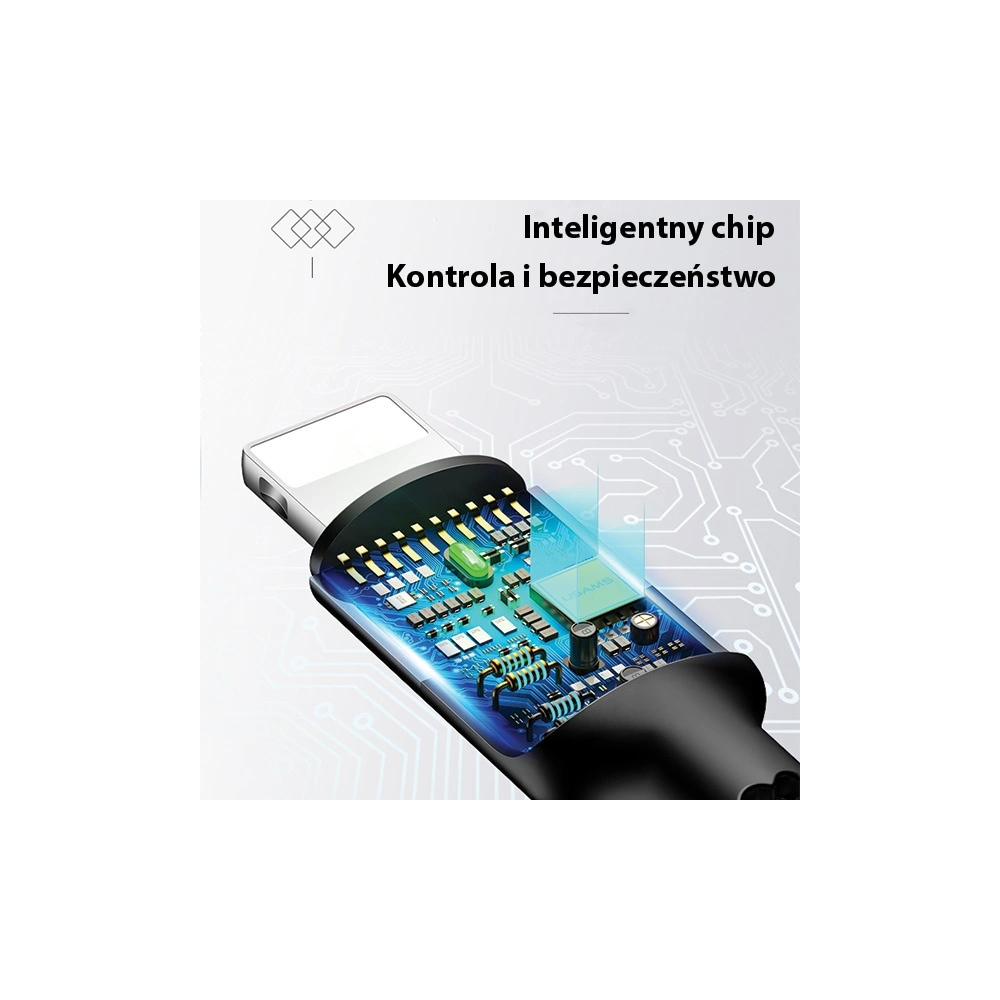 Hurtownia GSM - Kabel pletený USAMS U26 3w1 0.35m 2A rychlé nabíjení (lightning/microUSB/USB-C) SJ410USB01 - USA265 - {ean13} - Hurt