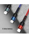 Hurtownia GSM - Kabel pleciony USAMS U26 3w1 0.35m 2A Fast Charge (lightning/microUSB/USB-C) SJ410USB01 - USA265 - {ean13} - Hurt