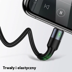 Hurtownia GSM - Kabel pleciony USAMS U26 3w1 0.35m 2A Fast Charge (lightning/microUSB/USB-C) SJ410USB01 - USA265 - {ean13} - Hurt