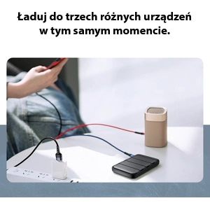 Hurtownia GSM - Kabel pleciony USAMS U26 3w1 0.35m 2A Fast Charge (lightning/microUSB/USB-C) SJ410USB01 - USA265 - {ean13} - Hurt