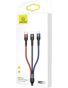 Hurtownia GSM - Kabel pleciony USAMS U26 3w1 0.35m 2A Fast Charge (lightning/microUSB/USB-C) SJ410USB01 - USA265 - {ean13} - Hurt
