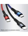 Hurtownia GSM - Kabel pleciony USAMS U26 3w1 1,5m 2A Fast Charge (lightning/microUSB/USB-C) SJ318USB01 - USA266 - {ean13} - Hurt