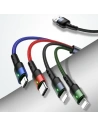 Hurtownia GSM - Kabel pleciony USAMS U26 4w1 0.35m 2A Fast Charge (2xlightning/microUSB/USB-C) SJ411USB01 - USA268 - {ean13} - Hurt