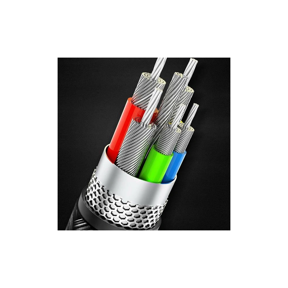 Hurtownia GSM - Kabel pleciony USAMS U26 4w1 1.5m 2A Fast Charge Springs (2xlightning/microUSB/USB-C) SJ349USB01 - USA269 - {ean13} - Hurt