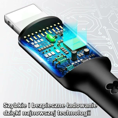 Kabel pleciony USAMS U26 4w1 1.5m 2A Fast Charge Springs (2xlightning/microUSB/USB-C) SJ349USB01