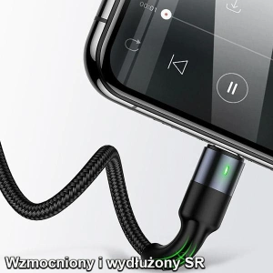 Wholesale USAMS Nylon Cable U26 4in1 1.5m 2A Fast Charge Springs (2xLightning/microUSB/USB-C) SJ349USB01 (US-SJ349) - USA269 - {ean13} - Hurt