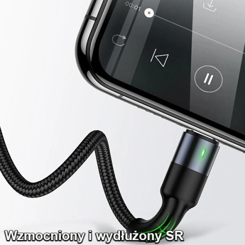 Kabel pleciony USAMS U26 4w1 1.5m 2A Fast Charge Springs (2xlightning/microUSB/USB-C) SJ349USB01