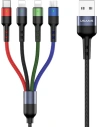 Kabel pleciony USAMS U26 4w1 3m 2A Fast Charge (2xlightning/microUSB/USB-C) SJ413USB01