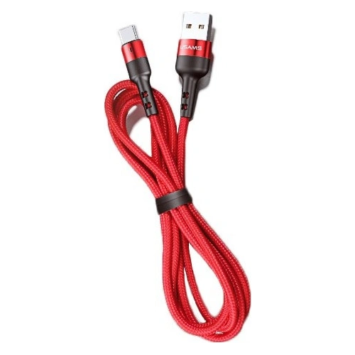 Kabel pleciony USAMS U26 lightning 1m 2A Fast Charging czerwony/red SJ311IP02