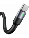 Kabel pletený USAMS U26 USB-C 1m 3A rychlé nabíjení černý/black SJ313TC01