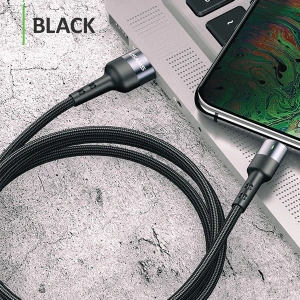 Hurtownia GSM - Kabel pleciony USAMS U26 USB-C 1m 3A Fast Charging czarny/black SJ313TC01 - USA276BLK - {ean13} - Hurt