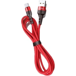 Hurtownia GSM - Kabel pleciony USAMS U26 USB-C 1m 3A Fast Charging czerwony/red SJ313TC02 - USA277RED - {ean13} - Hurt
