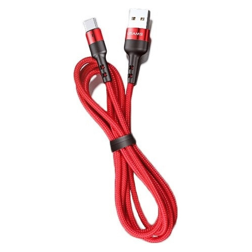 Hurtownia Usams - 6958444967820 - USA277RED - Kabel pleciony USAMS U26 USB-C 1m 3A Fast Charging czerwony/red SJ313TC02 - B2B homescreen