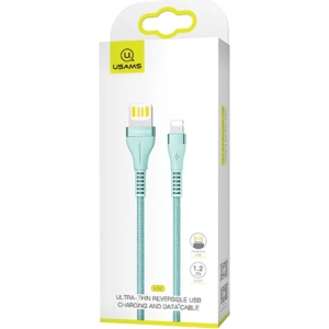 Hurtownia GSM - Kabel pleciony USAMS U33 lightning 1,2m 2A Fast Charging niebieski/cyan SJ360USB02 - USA285CYA - {ean13} - Hurt