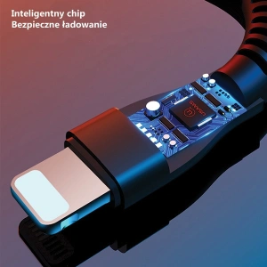 Hurtownia GSM - Kabel pleciony USAMS U33 lightning 1,2m 2A Fast Charging niebieski/cyan SJ360USB02 - USA285CYA - {ean13} - Hurt