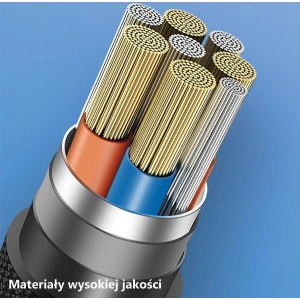 Hurtownia GSM - Kabel pleciony USAMS U33 lightning 1,2m 2A Fast Charging niebieski/cyan SJ360USB02 - USA285CYA - {ean13} - Hurt